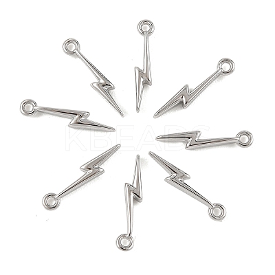 SHEGRACE Brass Lightning Bolt Charms XGR0168P-106P-1