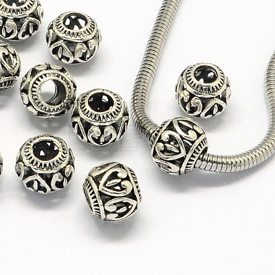 Alloy European Beads X-PALLOY-S079-017AS-1