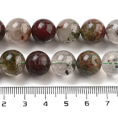 Natural Four Seasons Lodolite Quartz Beads Strands G-Z063-A02-01-1