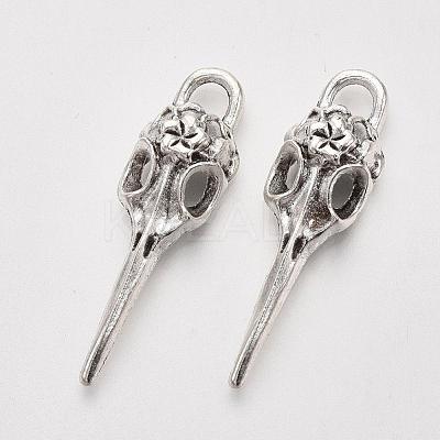 Tibetan Style Alloy Pendants X-TIBEP-Q043-279-RS-1