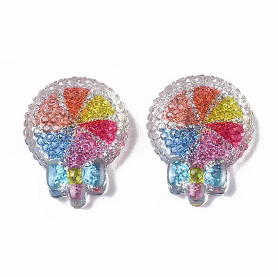 Transparent Resin Decoden Cabochons CRES-N034-13-1