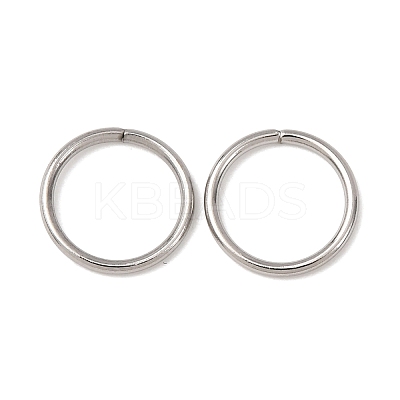 Tarnish Resistant 304 Stainless Steel Saw Cut Open Jump Rings STAS-N015-04-10x1mm-1