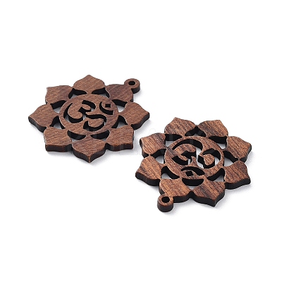 Walnut Wood Laser Cut Pendants WOOD-Q051-05L-1