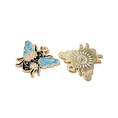 Alloy Enamel Pendants X1-FIND-H051-01A-G-1