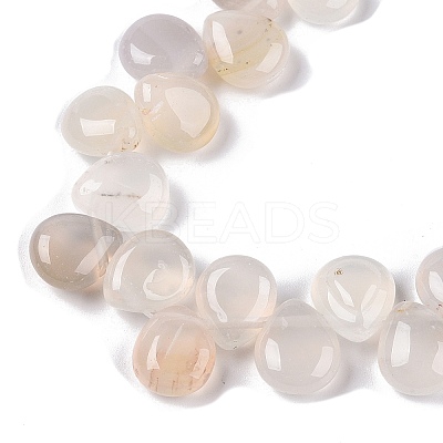 Natural White Agate Beads Strands G-T138-122-1