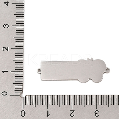 304 Stainless Steel Light Blue Enamel Connector Charms STAS-P377-16P-C-1