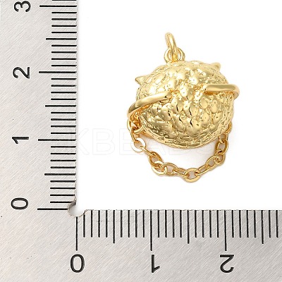 Brass Micro Pave Cubic Zirconia Pendants KK-A228-01G-1