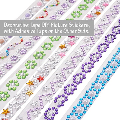 Decorative Self Adhesive Tape DIY Picture Stickers DIY-Q002-M-B-1