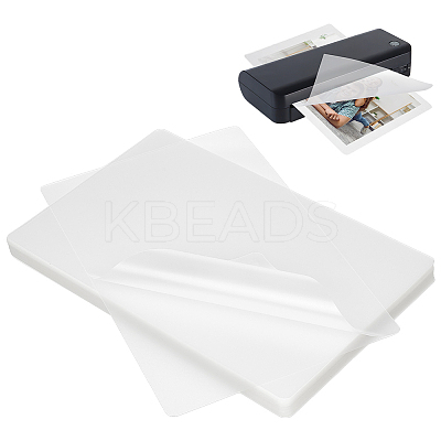 100Pcs Plastic Laminating Pouch Film Photo Protecting Sheets AJEW-WH0606-55F-1