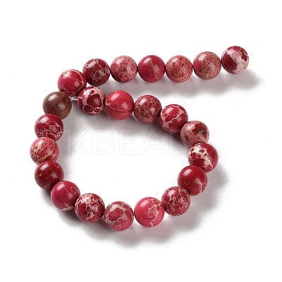 Dyed Natural Regalite/Imperial Jasper/Sea Sediment Jasper Beads Strands G-B124-C01-13-1