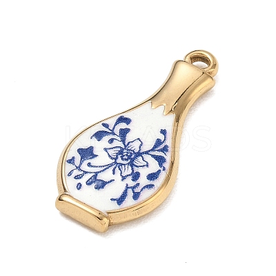 304 Stainless Steel Enamel Pendants SA-CBA800D-01C-G-1