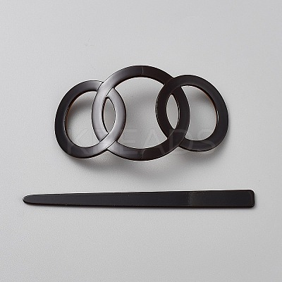 Cellulose Acetate(Resin) Hair Forks OHAR-WH0011-51B-1