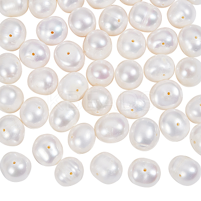 1 Strand Natural Cultured Freshwater Pearl Beads Strands PEAR-NB0002-44-1