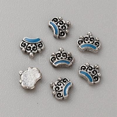 Tibetan Style Alloy Cabochons MRMJ-WH0075-97E-1