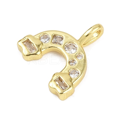 Brass Micro Pave Cubic Zirconia Pendants KK-L231-04G-01-1