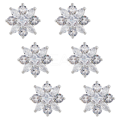 6Pcs 1-Hole Zinc Alloy Shank Buttons FIND-DC0005-27-1