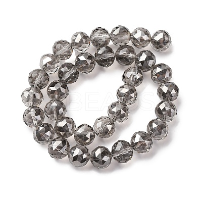 Transparent Electroplate Glass Beads Strands EGLA-N002-34D-F02-1