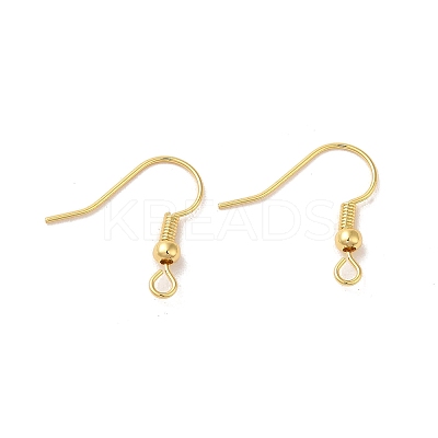Brass Hoop Earring Findings KK-E098-01G-1