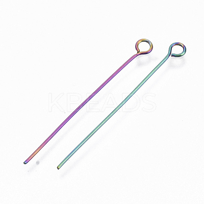 Ion Plating(IP) 304 Stainless Steel Eye Pins X-STAS-Q234-35mm-01-1