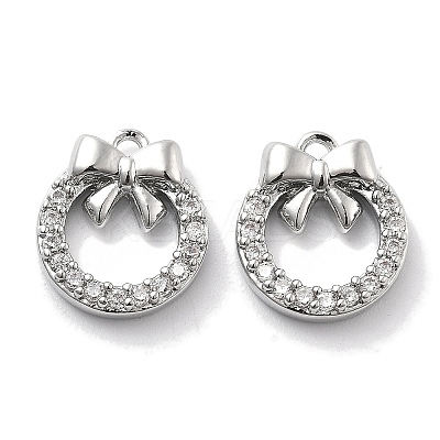 Micro Pave Cubic Zirconia Pendants KK-M102-09P-1
