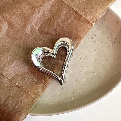 Hollow Heart Shape Alloy Claw Hair Clips PW23090247958-1