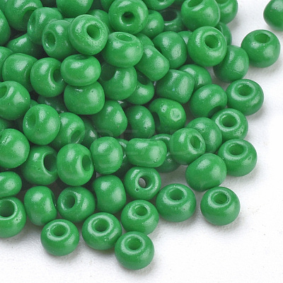 Baking Paint 8/0 Glass Seed Beads SEED-Q025-3mm-L02-1