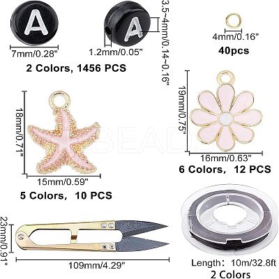 DIY Children's Day Themed Stretch Bracelets Making Kits DIY-CA0001-70-1