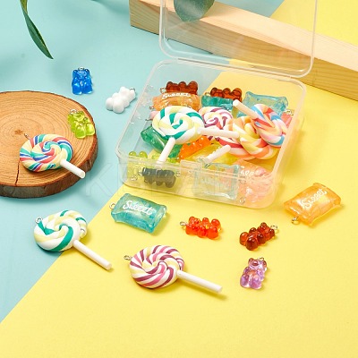 32Pcs Mixed Candy Pendant Kit for DIY Jewelry Making DIY-FS0001-97-1