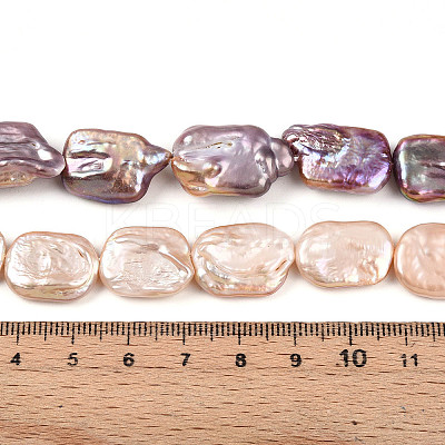 Natural Baroque Pearl Keshi Pearl Beads Strands PEAR-S020-D07-02-1