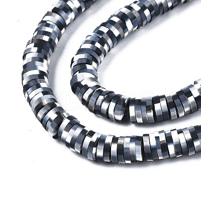 Handmade Polymer Clay Beads Strands CLAY-R089-6mm-159-1