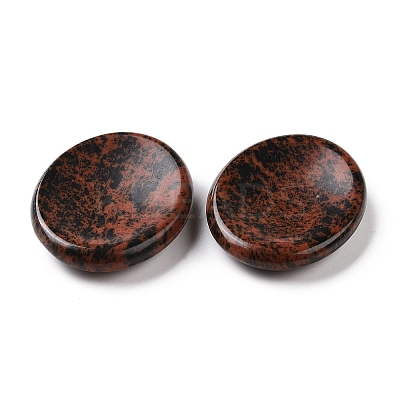 Oval Natural & Synthetic Mixed Gemstone Thumb Worry Stone for Anxiety Therapy G-P486-03-1