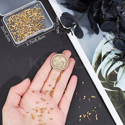 600Pcs 3 Styles Brass Spacer Beads KK-BBC0011-70G-1