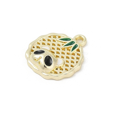 Alloy Enamel Charms PALLOY-R151-22G-1