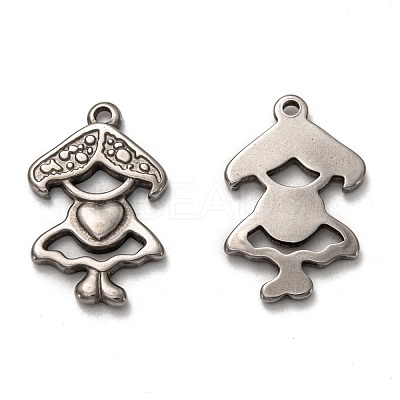 Non-Tarnish 304 Stainless Steel Pendants STAS-P257-01P-1