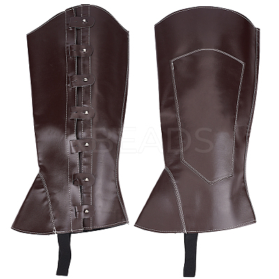 Imitation Leather Pirate Boot Covers AJEW-WH20020-020B-03-1