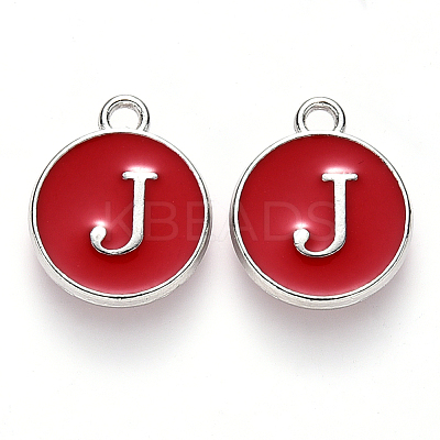 Platinum Plated Alloy Enamel Charms LS-ENAM-S118-03J-P-1