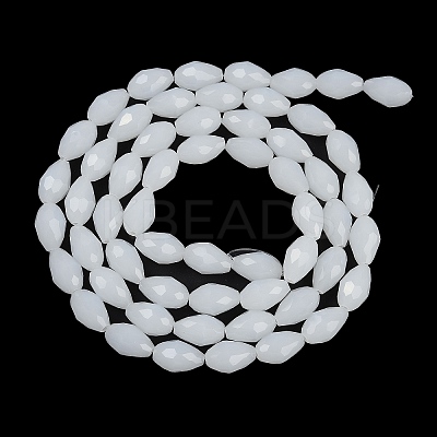 Electroplate Imitation Jade Glass Beads Strands EGLA-N013-J6mm-D03-1