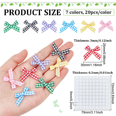 140Pcs 7 Colors Handmade Woven Costume Accessories DIY-FG0003-67-1