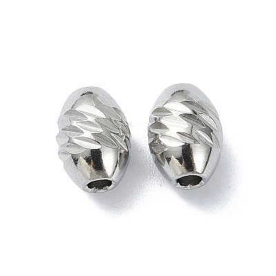 Non-Tarnish 316 Surgical Stainless Steel Bead STAS-H191-06B-P-1