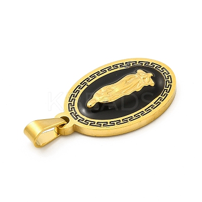 PVD Vacuum Plating 304 Stainless Steel Enamel Pendants STAS-A073-18G-1
