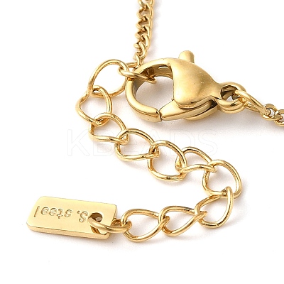 304 Stainless Steel Twisted Chain Bowknot Link Bracelets for Women BJEW-K237-12G-1
