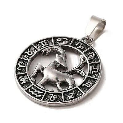 304 Stainless Steel Pendants LS-STAS-C084-01L-AS-1