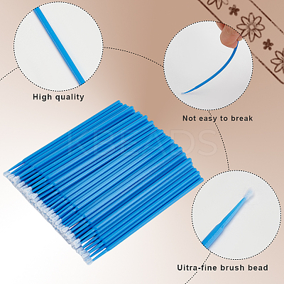 4 Bags 4 Colors Cotton Swab Brushes MRMJ-BBC0001-01-1