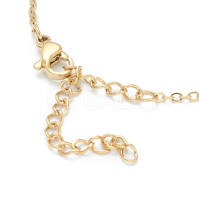 Brass Micro Pave Clear Cubic Zirconia Pendant Necklaces NJEW-F281-03-1