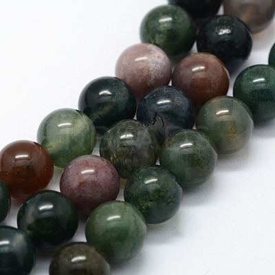 Natural Indian Agate Beads Strands X-G-I199-05-6mm-1