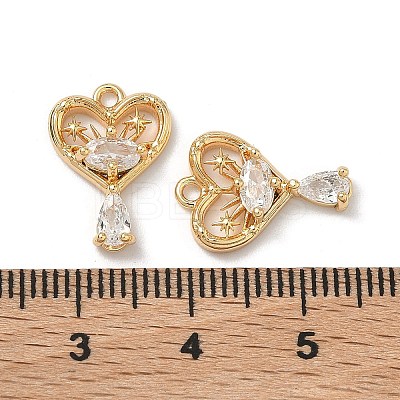 Brass Pave Cubic Zirconia Pendants KK-A286-22G-01-1