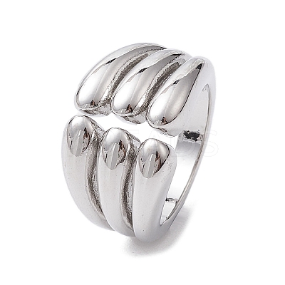 Brass Adjustable Rings RJEW-K257-58P-1