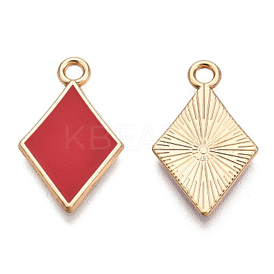 Barrel Plating Alloy Pendants ENAM-T011-203-M-1