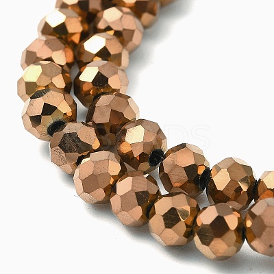 Electroplate Transparent Glass Beads Strands EGLA-A034-T6mm-UA04-1