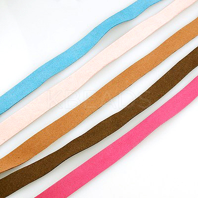Flat Faux Suede Cord LW-141-20mm-M-1